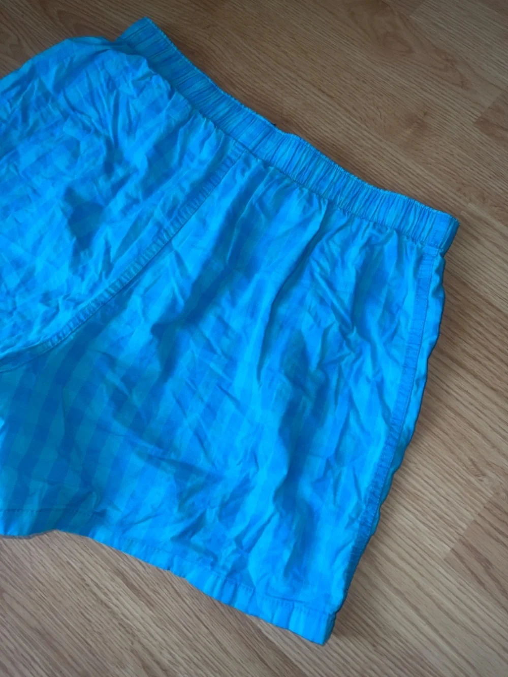 American Eagle Blue Checkered Boxer Shorts Size Medium